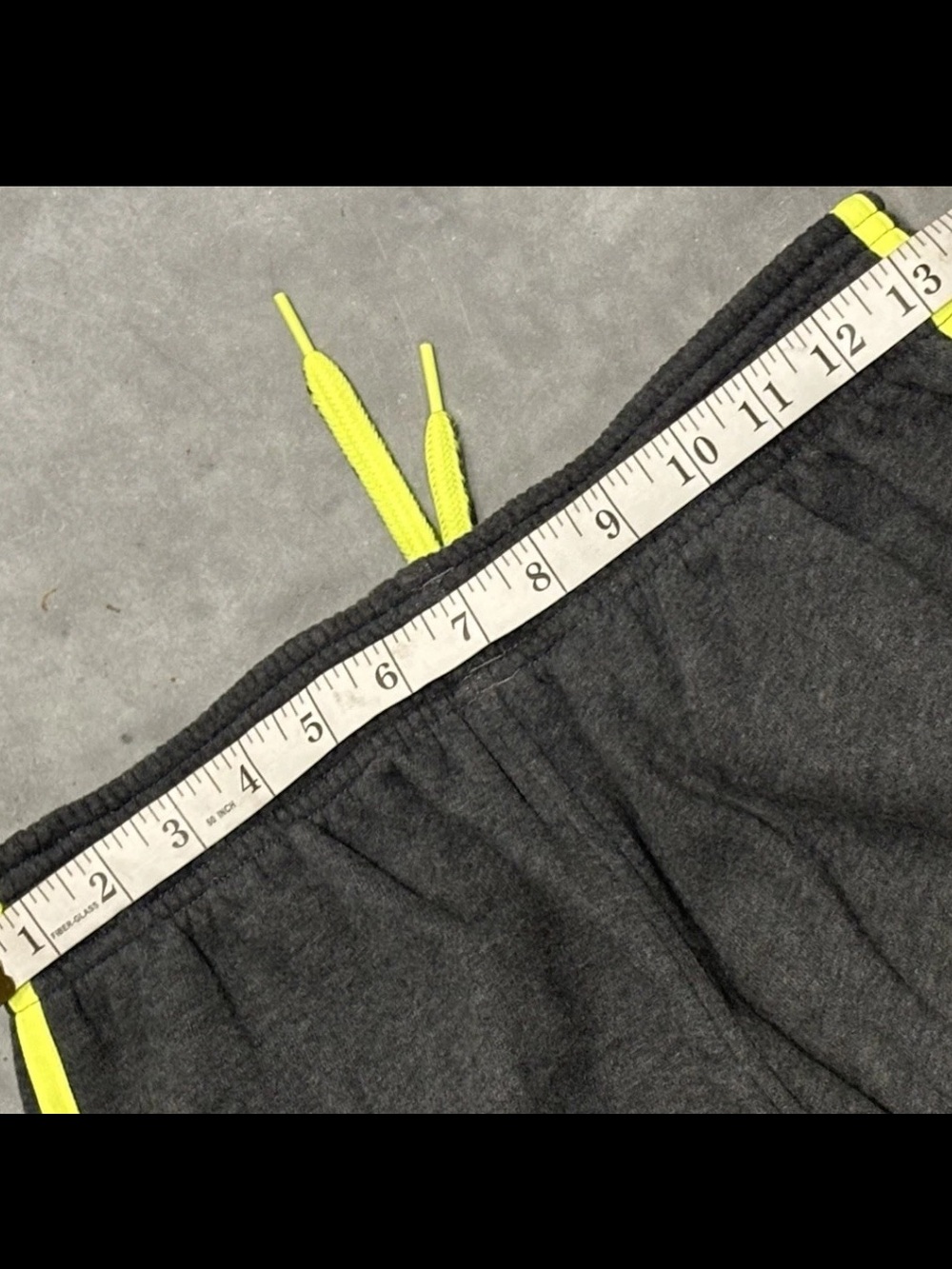 Adidas VTG 2013 Strait loose Leg Gray Neon Yellow Athleisure Jogger Baggy SZ.S - Picture 4 of 9